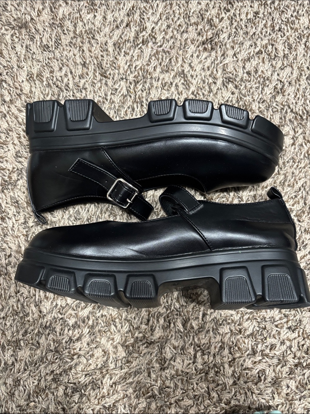 Cider Black Mary Jane Platform Shoes - Picture 2 of 4